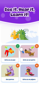 اسکرین شات 2 بازی Dinolingo Kids Learn Languages