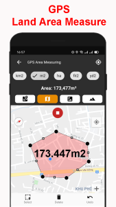 اسکرین شات 4 برنامه Land Area Calculator