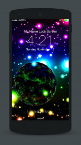 اسکرین شات 1 برنامه 3D Neon Lock Screen