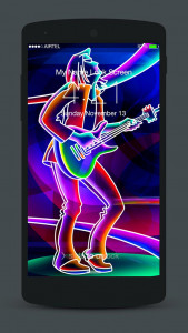اسکرین شات 4 برنامه 3D Neon Lock Screen