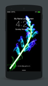 اسکرین شات 2 برنامه 3D Neon Lock Screen