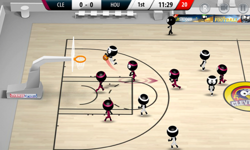 اسکرین شات 1 بازی Stickman Basketball 3D