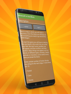 اسکرین شات 2 برنامه One Block Map for MCPE