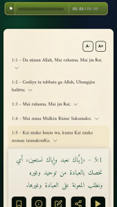اسکرین شات 4 برنامه Hausa Quran - القرآن