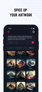 اسکرین شات 5 برنامه IMI: Midjourney Prompt Builder