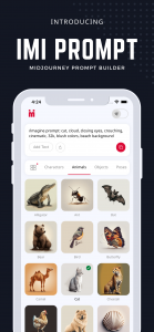 اسکرین شات 1 برنامه IMI: Midjourney Prompt Builder