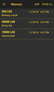 اسکرین شات 7 برنامه Lux Light Meter Pro