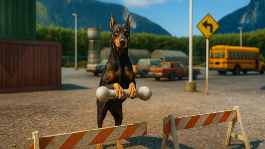 اسکرین شات 3 بازی Doberman Dog Simulator 3D