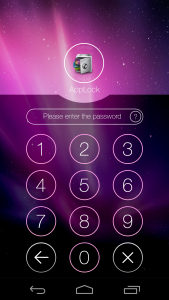 اسکرین شات 1 برنامه AppLock Theme Aurora