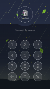 اسکرین شات 1 برنامه AppLock Theme RainDrop