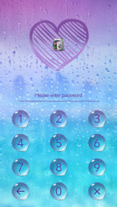 اسکرین شات 1 برنامه AppLock Theme Rain