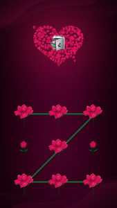 اسکرین شات 1 برنامه AppLock Theme Rose