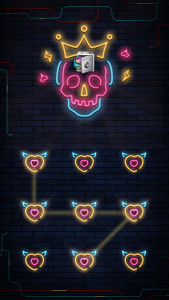 اسکرین شات 1 برنامه AppLock Live Theme Skull