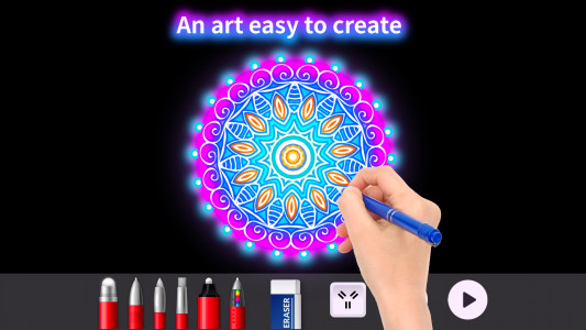 اسکرین شات 2 برنامه Doodle Master - Glow Art