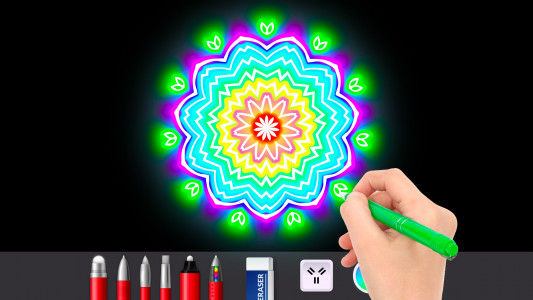 اسکرین شات 6 برنامه Doodle Master - Glow Art