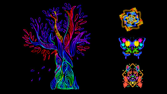 اسکرین شات 8 برنامه Doodle Master - Glow Art