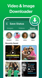 اسکرین شات 3 برنامه Status Saver - Download Status