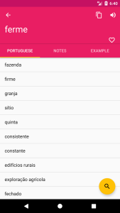 اسکرین شات 2 برنامه French Portuguese Dictionary
