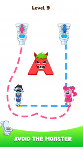 اسکرین شات 5 بازی Path To Toilet: Draw To Line