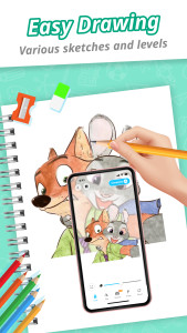 اسکرین شات 3 برنامه Draw Cartoon - AR Sketch App