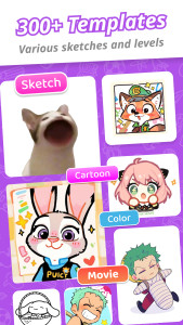 اسکرین شات 2 برنامه Draw Cartoon - AR Sketch App