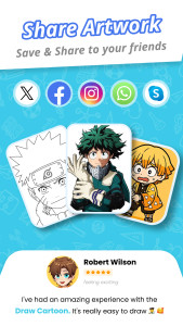 اسکرین شات 6 برنامه Draw Cartoon - AR Sketch App
