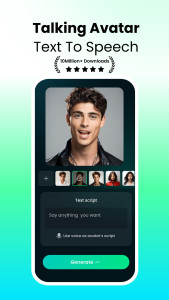 اسکرین شات 1 برنامه DreamFace: AI Video Generator