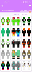 اسکرین شات 2 برنامه Mob Skin for Minecraft