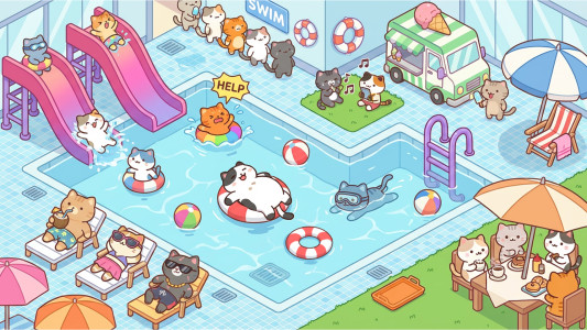 اسکرین شات 2 بازی Kitty Gym - Idle Cat Games