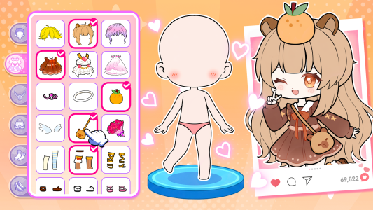اسکرین شات 5 بازی YOYO Doll: Gacha Dress Up Game