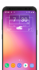 اسکرین شات 4 برنامه 3D Flip Clock Theme Pack 06