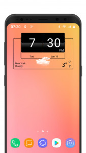 اسکرین شات 6 برنامه 3D Flip Clock Theme Pack 06