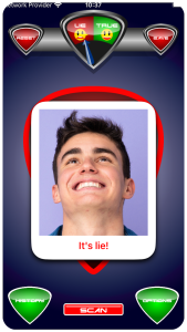 اسکرین شات 1 برنامه Lie Detector Test for Face