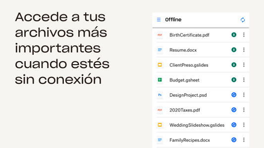 اسکرین شات 7 برنامه Dropbox: Almacenamiento Seguro