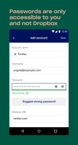 اسکرین شات 5 برنامه Dropbox Passwords – Manager