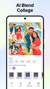 اسکرین شات 1 برنامه Blend Pic Collage Maker Photo