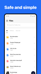 اسکرین شات 2 برنامه TeraBox: 1TB Cloud & AI Space