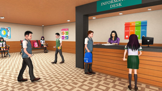 اسکرین شات 3 بازی High School Boy Simulator Life