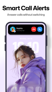 اسکرین شات 2 برنامه Dynamic Notch Notification Bar