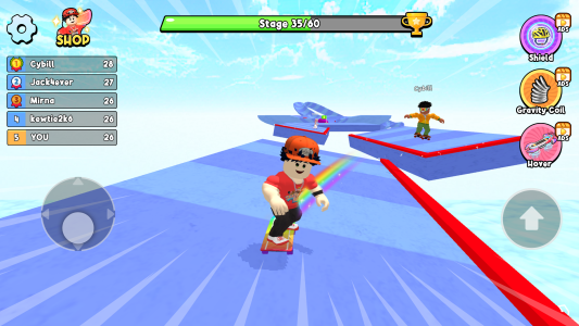اسکرین شات 7 بازی Obby Skateboard: Easy Parkour