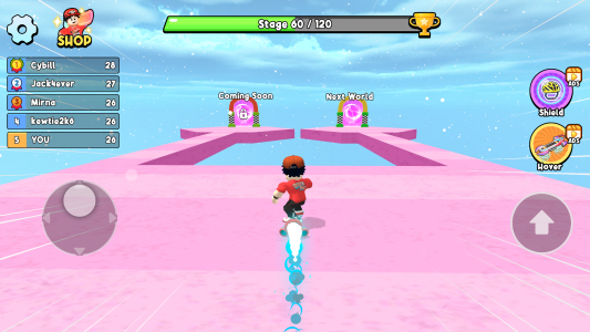 اسکرین شات 3 بازی Obby Skateboard: Easy Parkour
