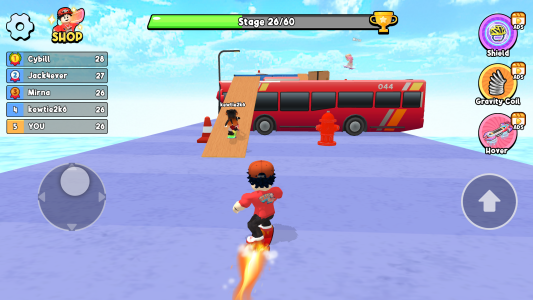 اسکرین شات 5 بازی Obby Skateboard: Easy Parkour