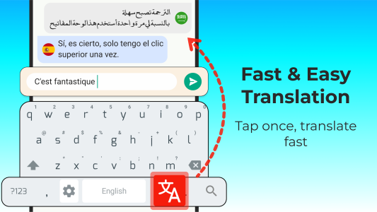 اسکرین شات 3 برنامه Easy English Voice Keyboard