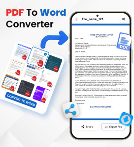 اسکرین شات 1 برنامه PDF to Word Converter - Docx