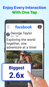 اسکرین شات 2 برنامه Big Font - Big Text Size