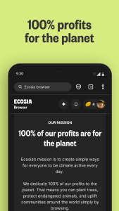 اسکرین شات 5 برنامه Ecosia: Search to plant trees