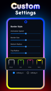 اسکرین شات 2 برنامه Edge Lighting - LED Borders