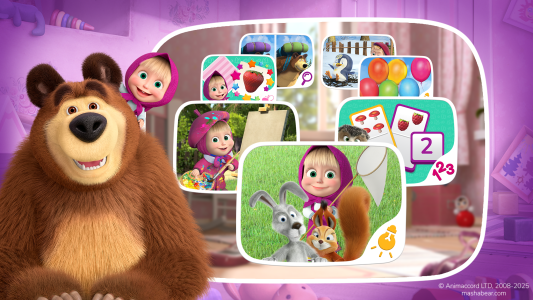 اسکرین شات 1 بازی Masha and the Bear Educational