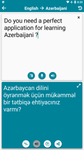 اسکرین شات 2 برنامه Azerbaijani - English