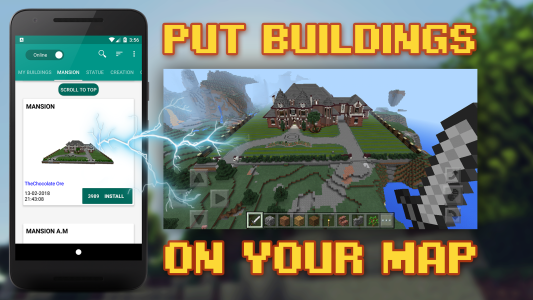 اسکرین شات 1 برنامه Building Mods for Minecraft